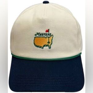 Masters Stone & Navy Colorblock Rope Trucker SnapBack Hat NWT